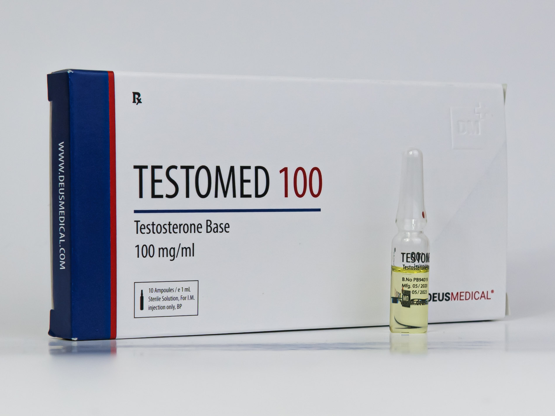 Testomed 100mg – Testosterone Base – Deus Medical - Image 2